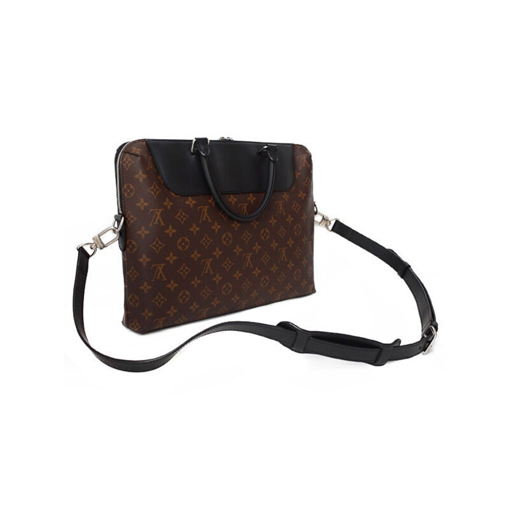 Louis Vuitton NM Monogram Business Bag Journey Document Porte Macassar PDJ